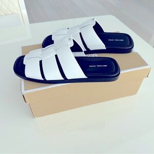 MICHAEL MICHAEL KORS Indy Leather Slide Sandal Size 6.5